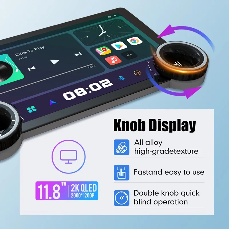 PORMIDO 2K QLED 11.8㌅ Android 13 PRA106 PORMIDO D80 OEM Rear View
