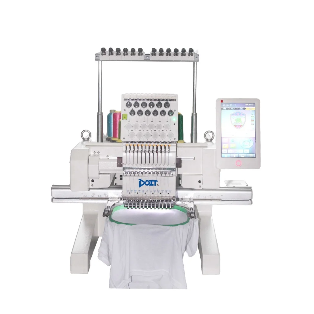 DT1201H DOIT Single Head Computerized Cap Embroidery Machine 12 Price