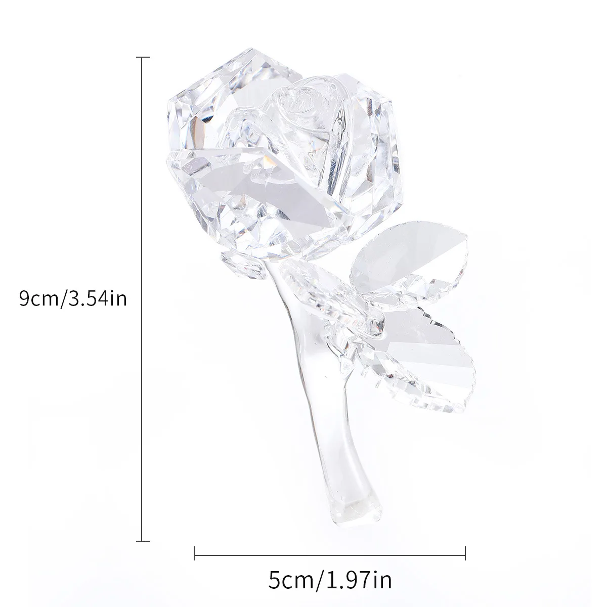 product colorful crystal rose ornaments figurine for home decor and business gifts unique and elegant design-8