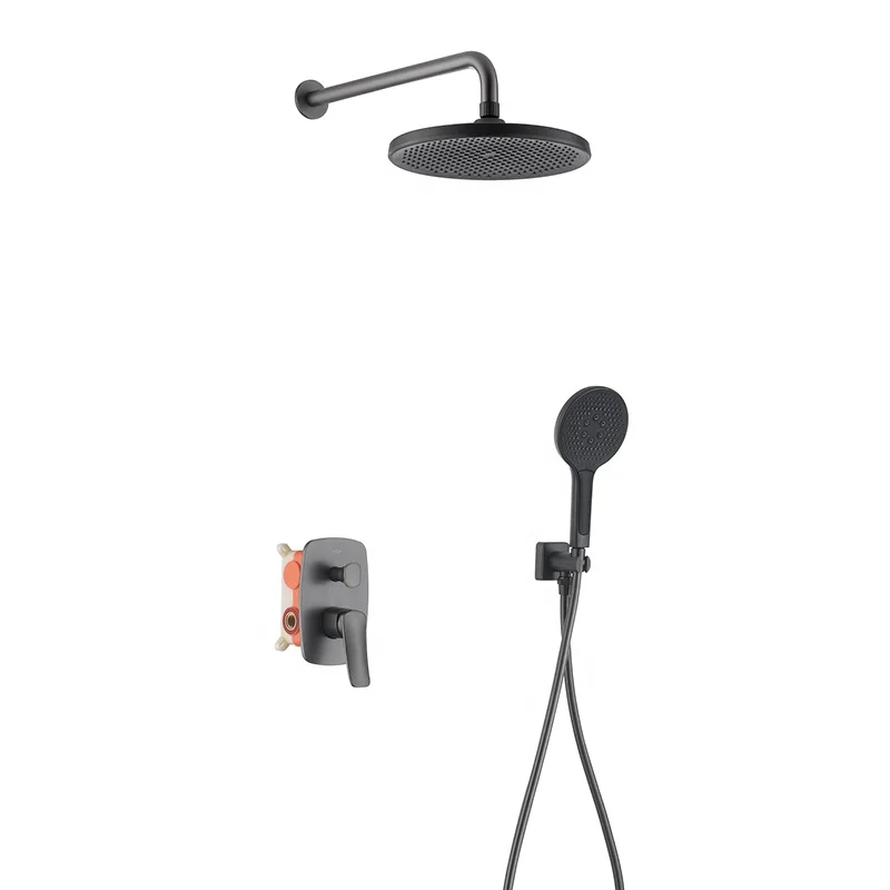 Maestro Spectrum Concealed 2-Way Rainfall Shower Set Wall Mounted 59A Brass Mixer with Wanshai Valve for Hotel Projects