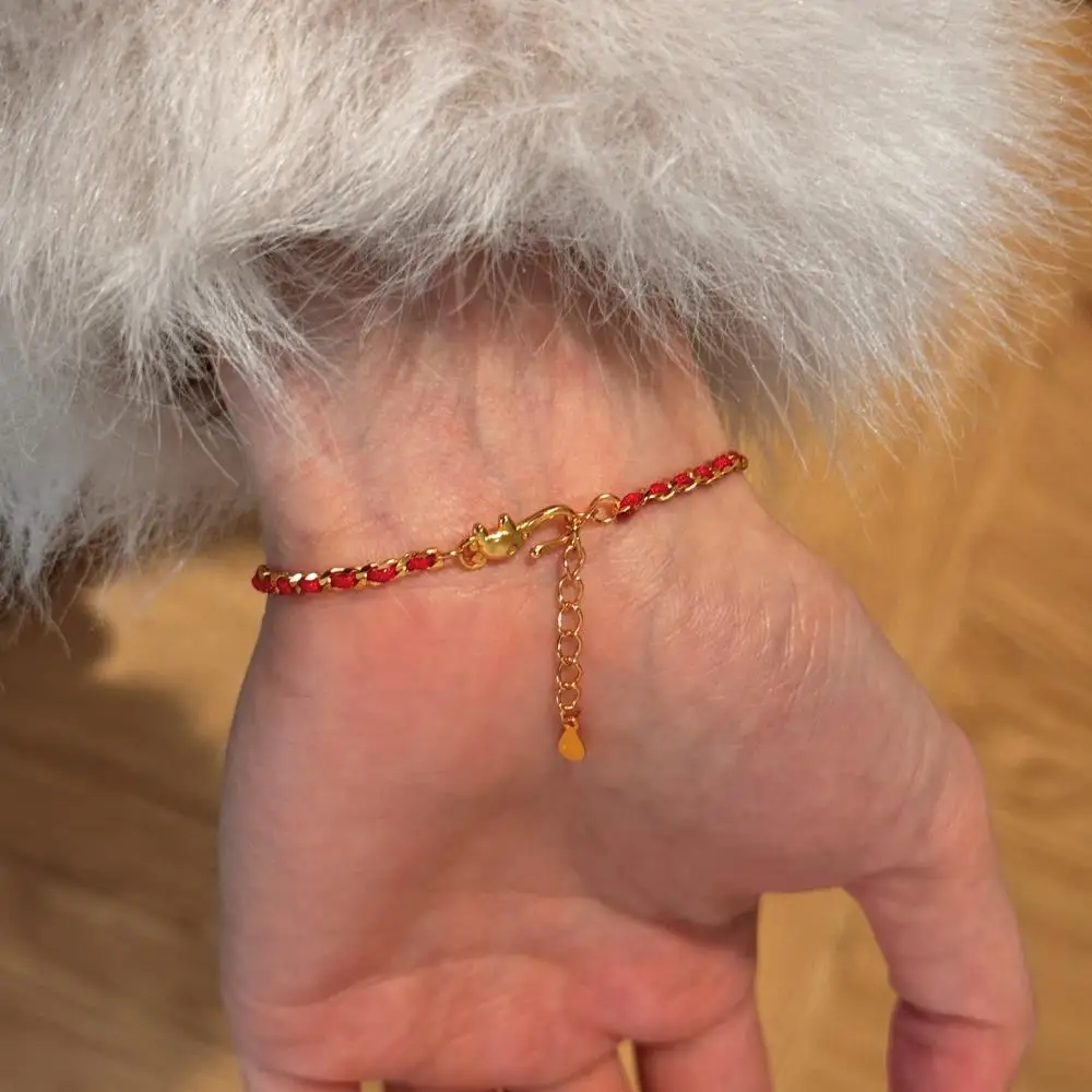 KAKODIY Chinese popular style gourd red rope gold plated 925 Sterling Silver bracelet detail 7