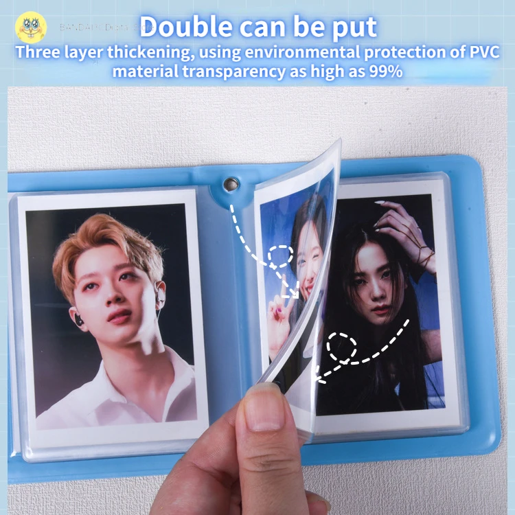 BoTu Sanrioes аниме Kuromi Mymelody фотоальбом брелок с мультипликационным персонажем 40 карманов 3-дюймовый держатель для карт хранения