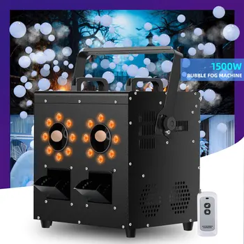 Wholesale Topflashstar 1500W Bubble Smoke Machine Wireless Remote Control DMX 512 Bubble Fog Machine for Wedding Party Nightclub