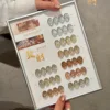 Lot de 10 couleurs riches en or et argent