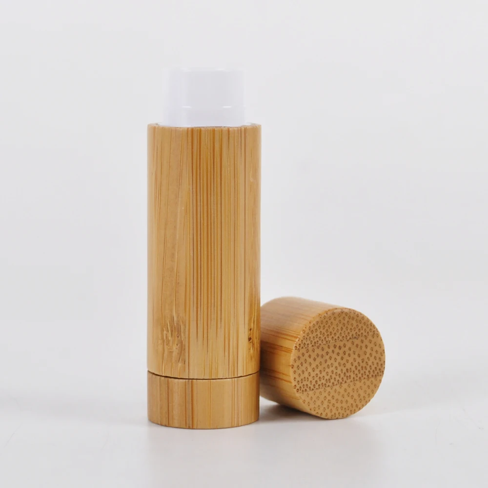 Furnido Lippenbalsam‑Röhrchen Aus Bambus – 4 Stück, Nachfüllbar & BPA‑frei Für DIY‑Kosmetik