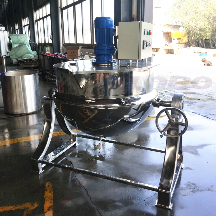 
Промышленный паровой чайник KUNBO 300L 500L 1000L с жаккардовым покрытием для приготовления пищи и смешивания 