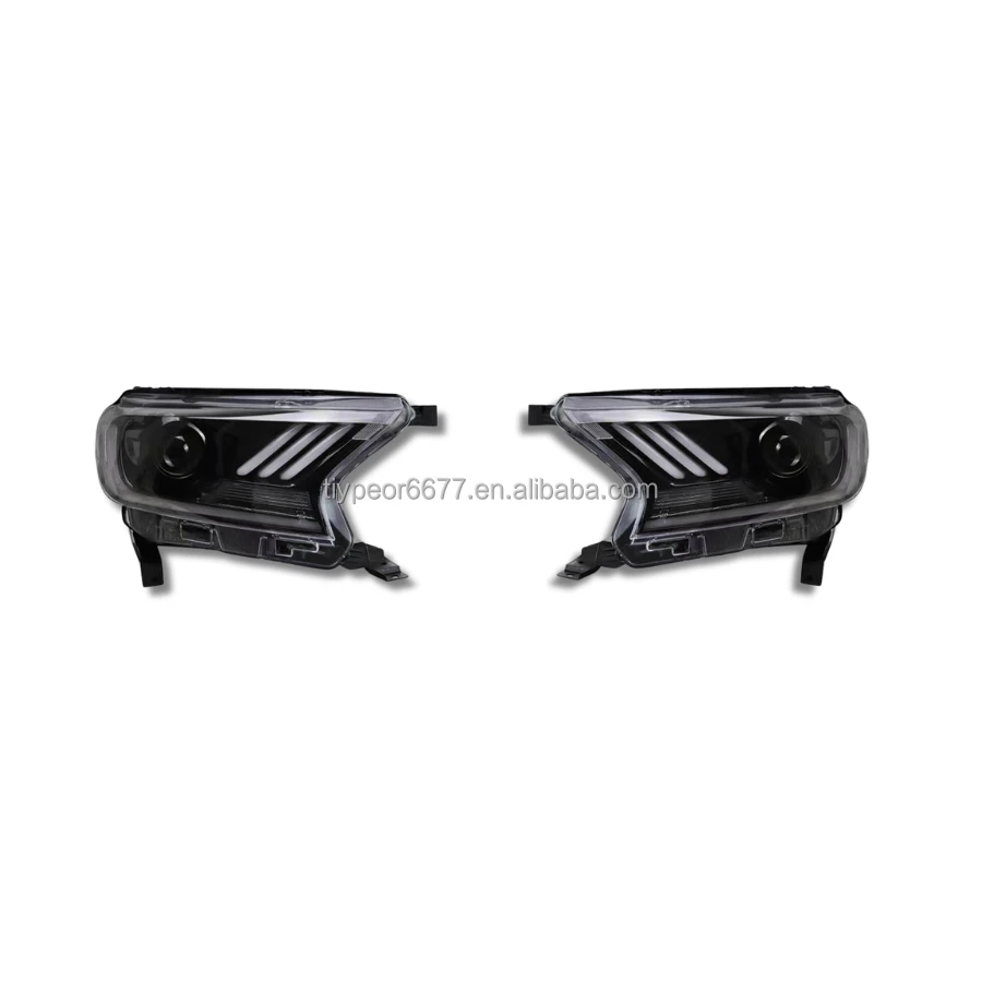 product tiypeor head lamp led projector black panther for ford ranger wildtrak t7 t8 2015   2019647-4