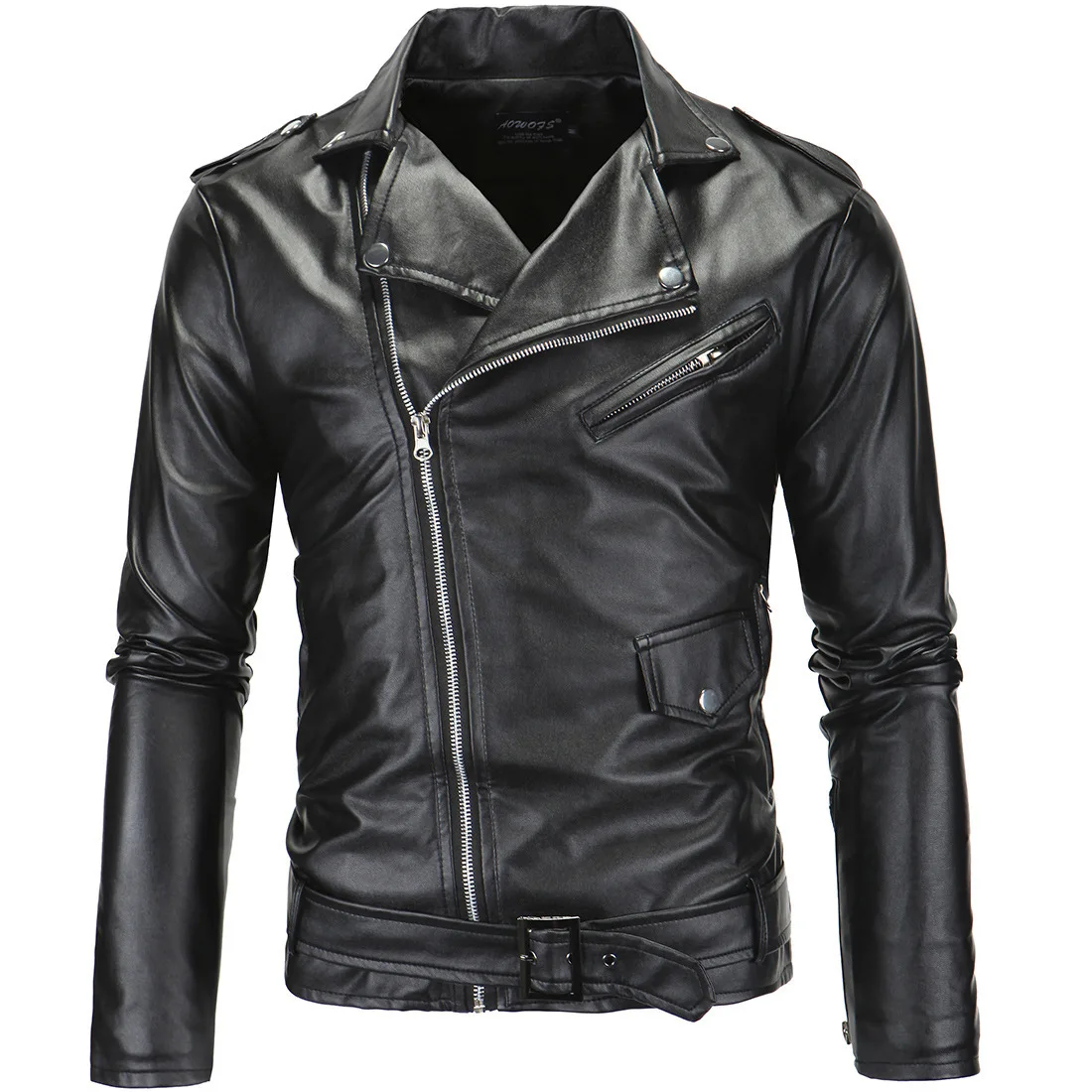diagonal zipper jacket mens