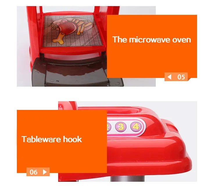 Wholesale plastic baby children kids food kitchen set toy pretend play toys kitchen utensil set for girls and boys kids cooking