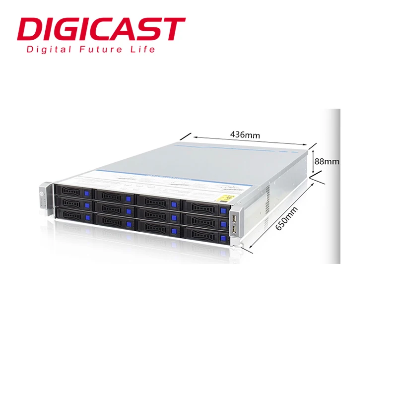 Digicast USS-9000 RTP/UDP  to HLS IPTV/OTT Universal Streaming Solutions Server for Live TV VOD