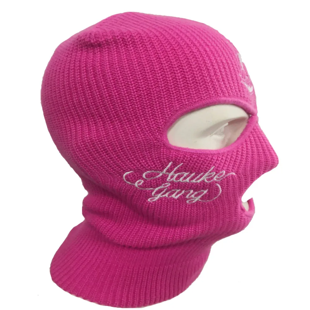 Custom Logo 3-Hole Knitted Full Face Cover Ski Mask