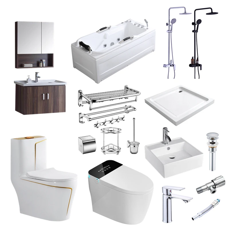 Produksjon av billige, sanitære keramiske varesett til bad, sifonklosett, to-delte keramiske wc-er