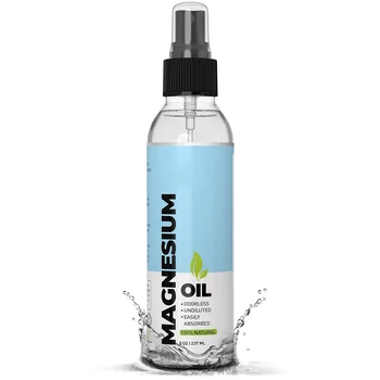 Custom Logo Private Label Organic Minerals Magnesium Oil Spray for Sleep Muscle Pain Relief 100% Pure for Less Sting Less Itch