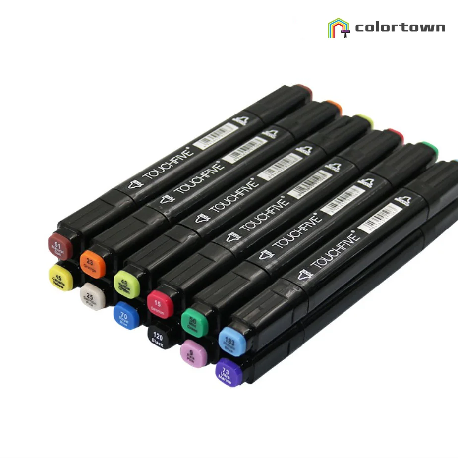TouchUbool Black 80 colors markers set.