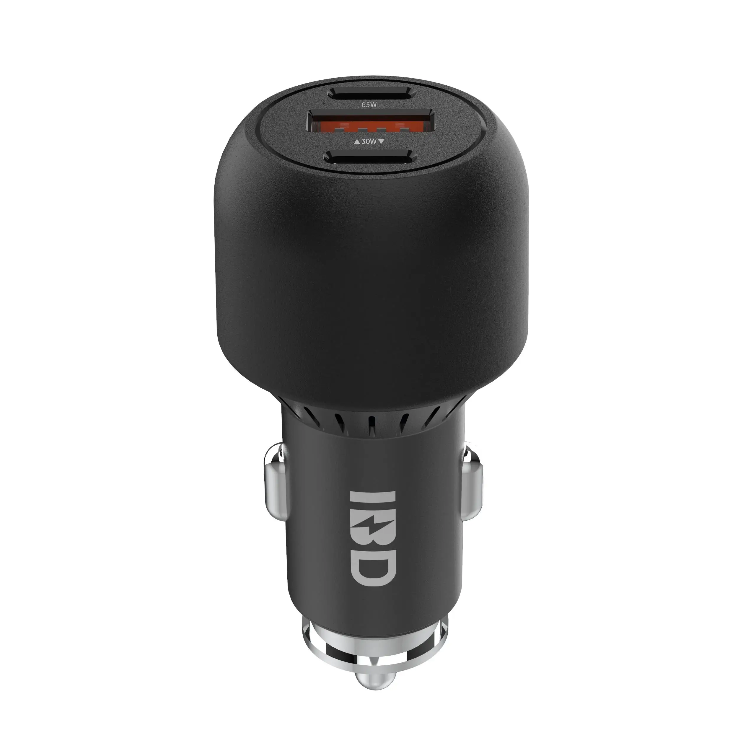 
IBD 95W индивидуальная модель наивысшей мощности Type-C PD 65W зарядное usb-устройство для автомобиля QC3.0 быстрое зарядное устройство со светодиодной подсветкой из 30 Вт мобильное автомобильное зарядное устройство 