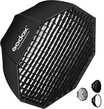 Godox-SB-UE 95cm Softbox Portable Octagonal Umbrella Softbox with Bowens Mount for Godox Studio Flash DE300 DE400 SK300 SK400