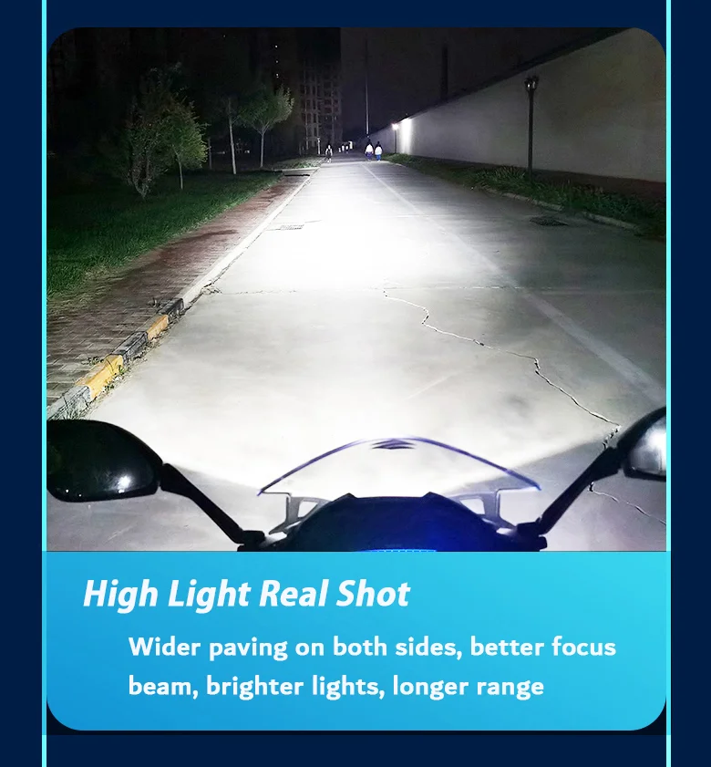 2021 Super Bright New RGBW app Motorcycle Led Headlights headlight led 19