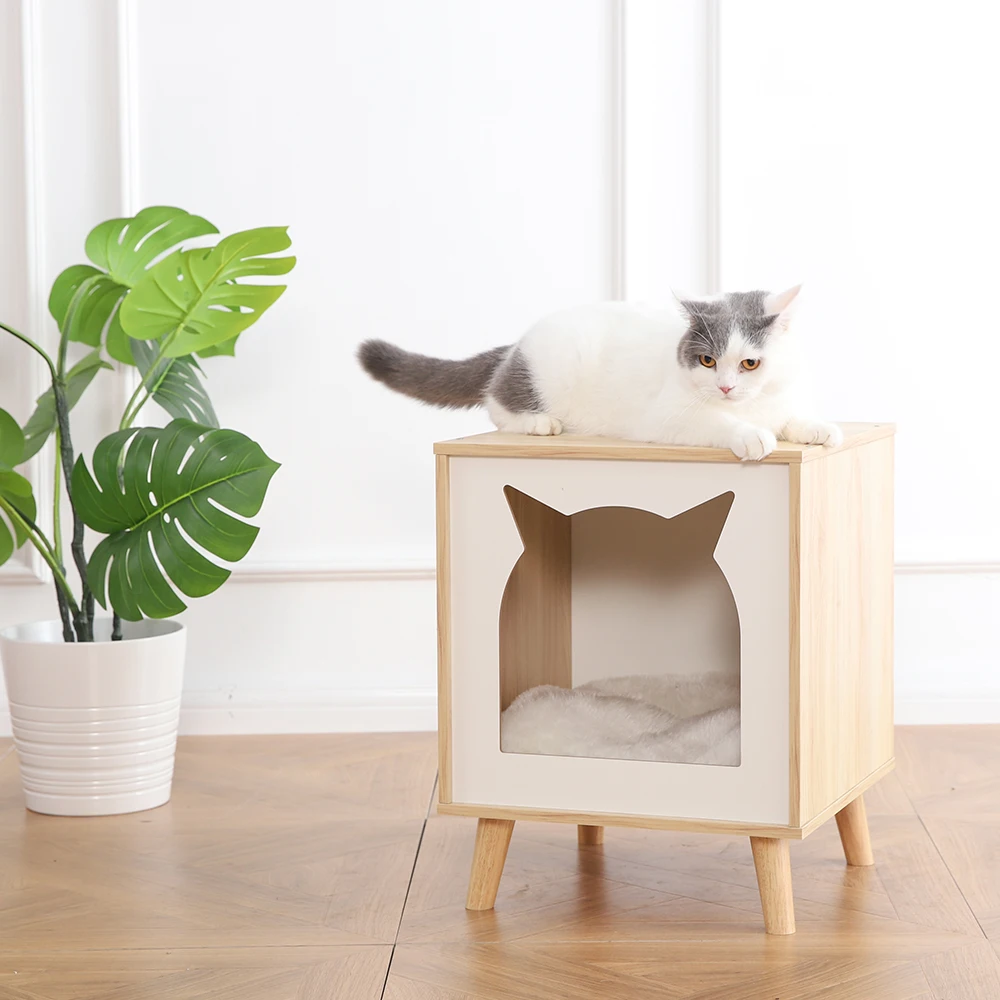 Big Sale Cat Wooden Furniture Cat House With Removable Cat Bed Buy Simple Cat Furniture,Cat