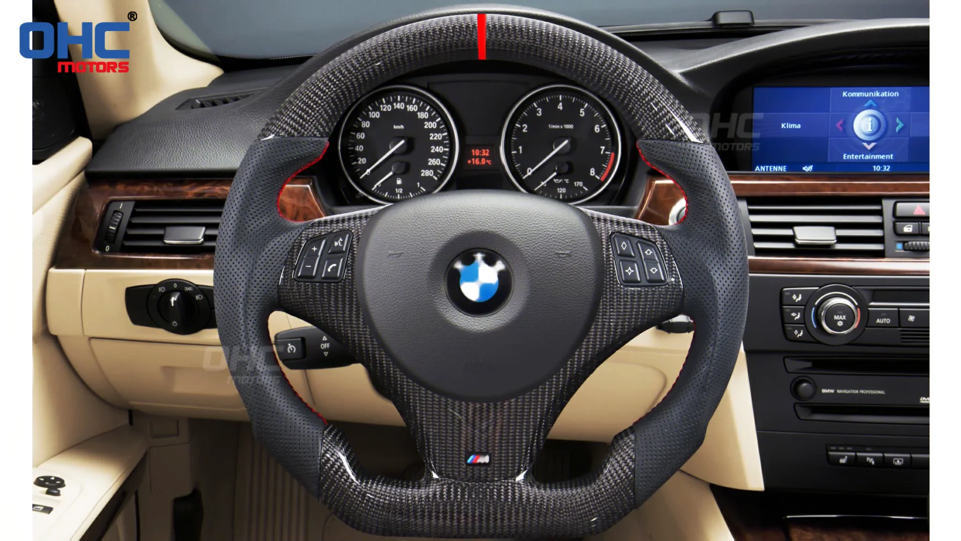 Custom Retrofit Car Steering Wheel For Bmw F Series Steering Wheel E90