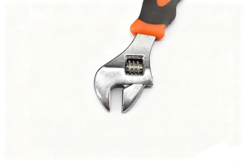 Factory OEM Wholesale DIY Metric Carbon Steel 8 Inch Cushion Handle Grip Monkey Spanner Adjustable Wrench