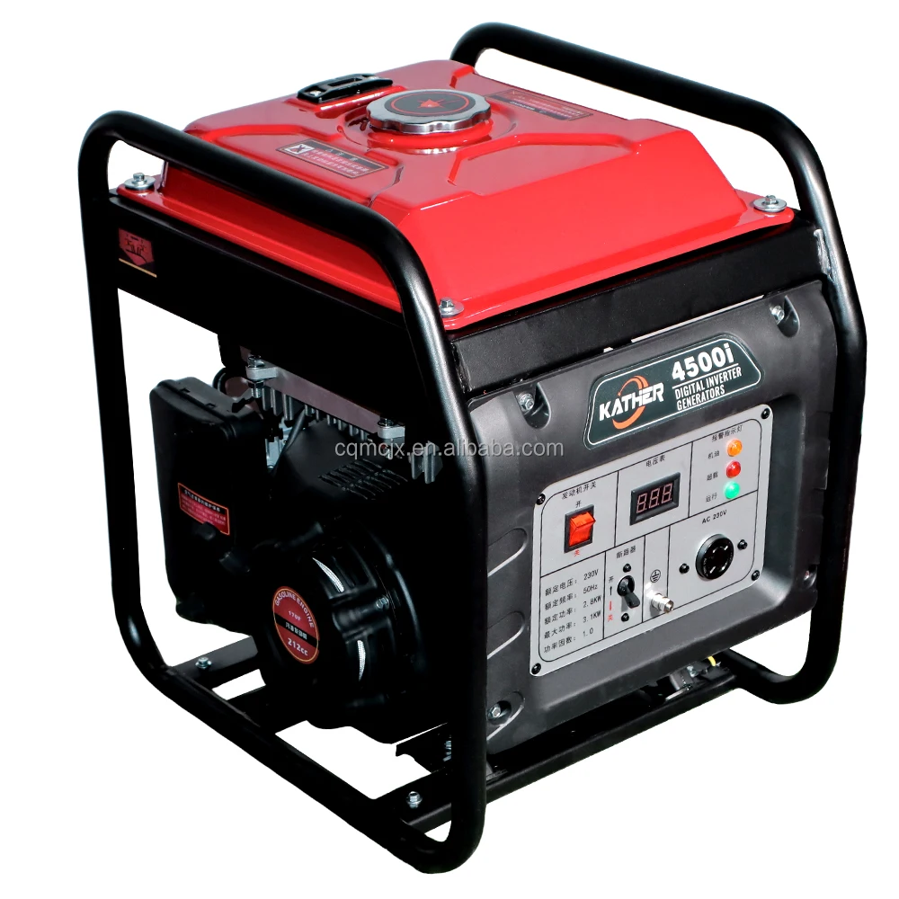 3000w Small Outdoor Home Backup Power Gasoline Generator Recoil Start Open Frame Inverter Generator 3kva Gas Generators supplier