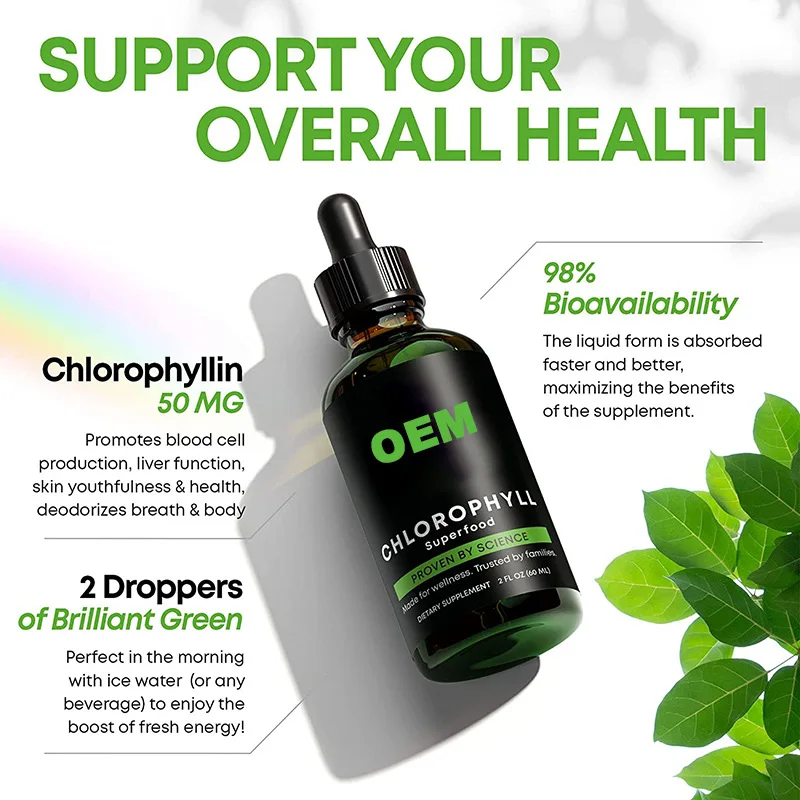 Oem Chlorophyll Liquid Drops For Water Liquid Chlorophyll Mint Buy
