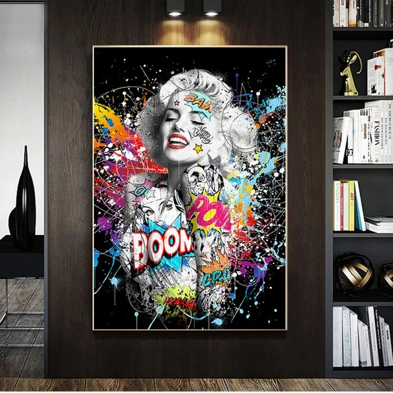 Art Print Poster Canvas Marilyn Monroe 