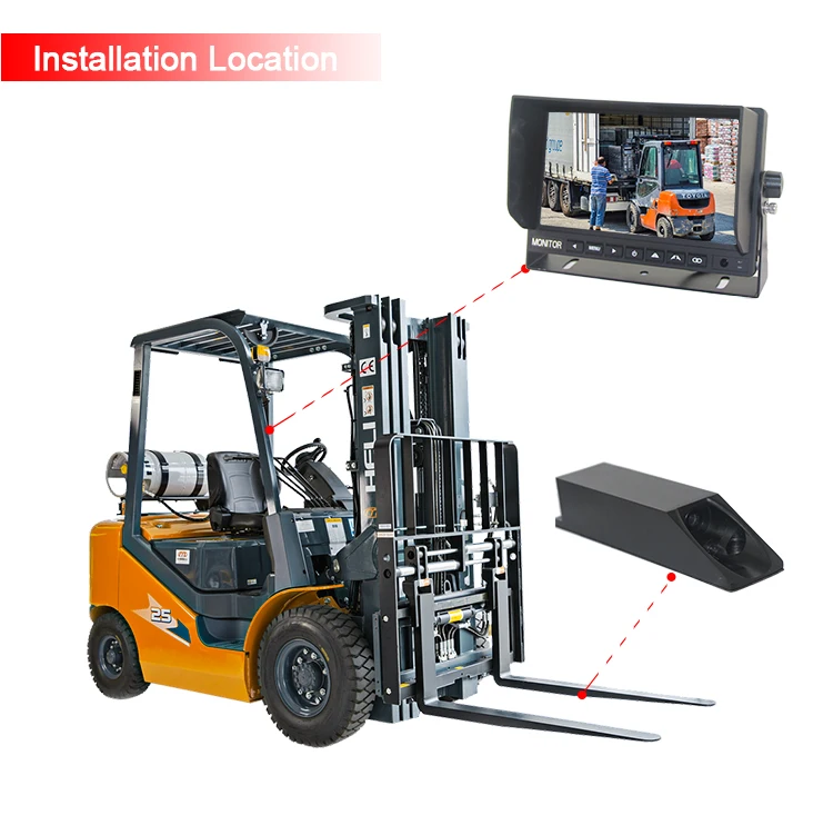 Ahd Carriage Mount Forklift Monitor System Wireless 1080p Forklift ...