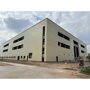 Modern Industrial-Style Prefabricated Steel Factory Warehouse for Workshop and Apartment Use Light in Design