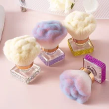 Wholesale New Nail Dust Cleaner Loose Powder Brush Rose Shaped Makeup Blush Brush Nail Art Brushes