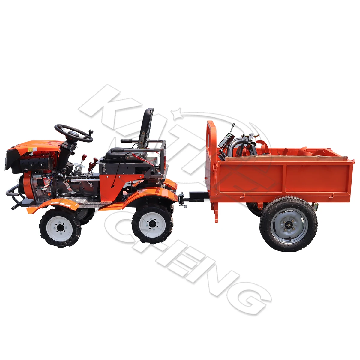 product 4wd ride on micro tiller orchard trenching rotary ploughing machine home mini rotary tiller diesel ride on cultivator motocultor-8
