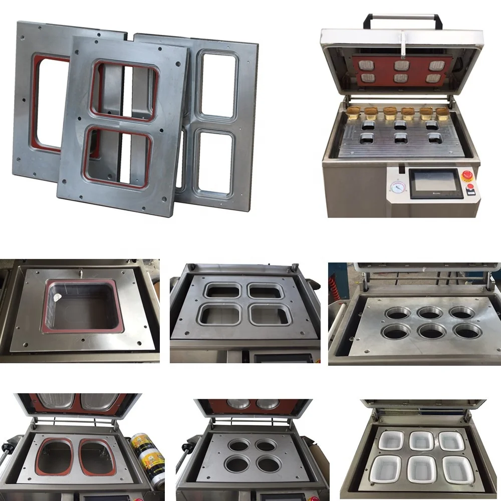 CE Standard WH280 Modified Atmosphere Packaging Tray Sealing Machine for Seafood Fish Map Tray Sealer with Gas Flushing