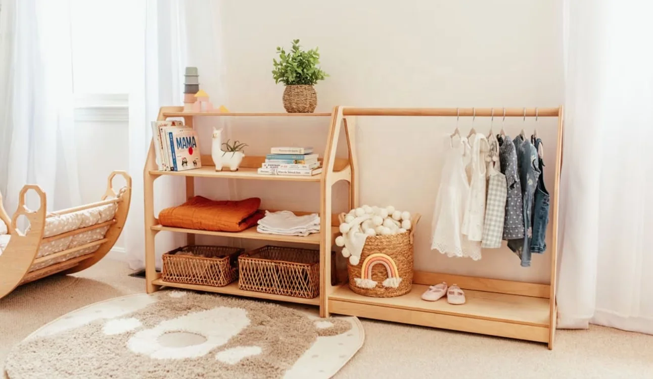 Детская мебель для спальни LM деревянная книжная полка шкаф Монтессори детской