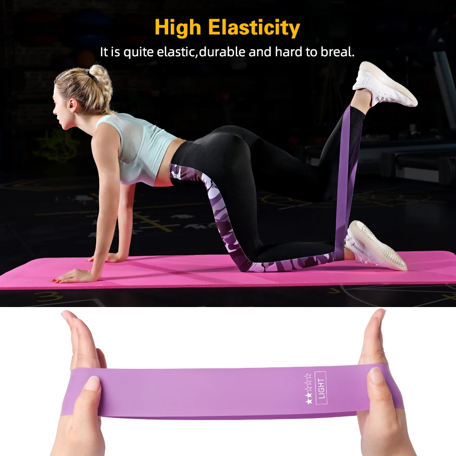 Fitness Gum Custom LOGO Elastic Rubber Bands for Fitness Workout Equipment  Training Exercise Gym Strength Latex Resistance Bands