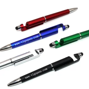 High Quality Business Custom logo Advertising Pen Touch Screen Pen with Phone Holder