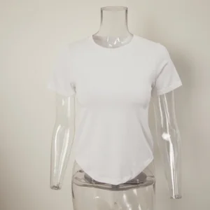 New GGFRIDAY Tee Shirts Round Neck Short Sleeved Casual Versatile Women's Top