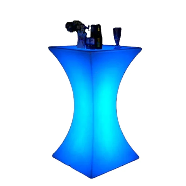 Rechargeable Portable Light up bar Table  Illuminated Led TableGlowing Led Cocktail Table