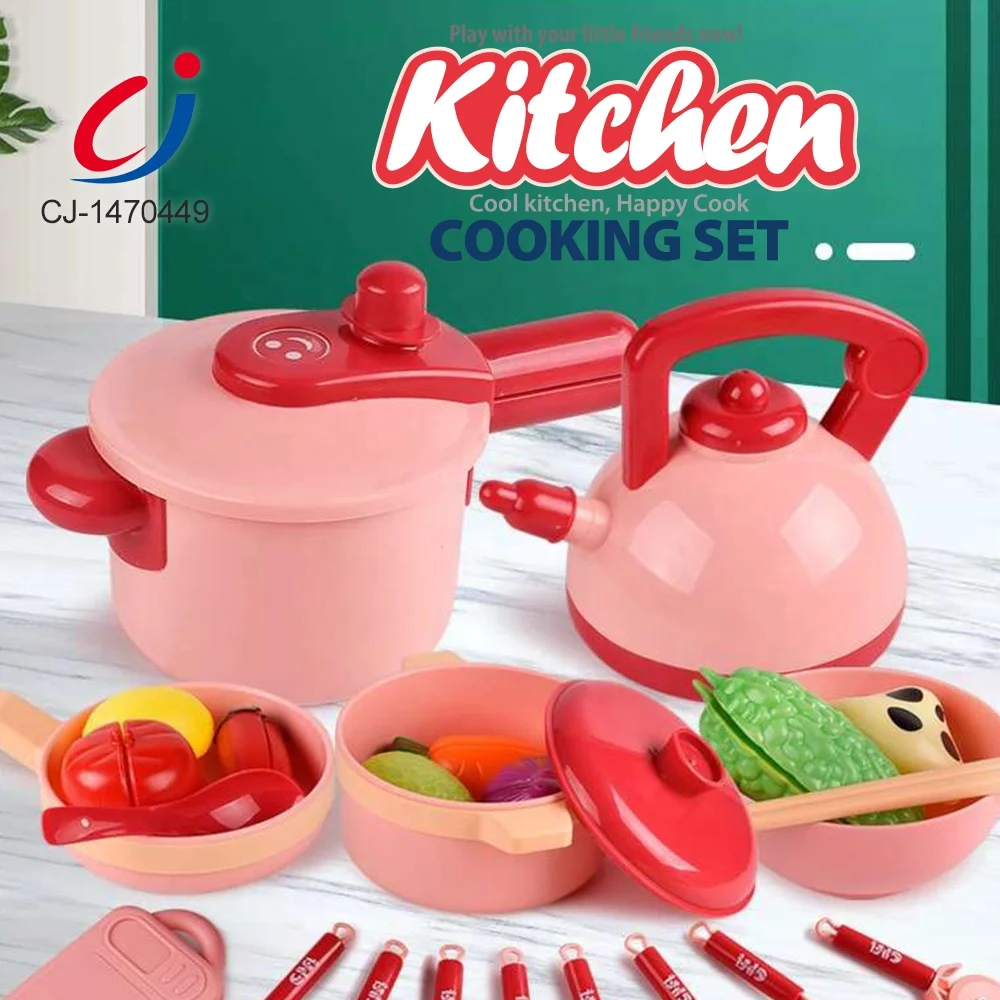 Имитация кухонной утвари Chengji для ролевых игр, комплект для ролевых игр, детские пластиковые игрушки для готовки