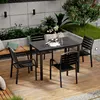 80120 rectangular table with 4 buck chairs