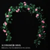 Deep pink French rose vine