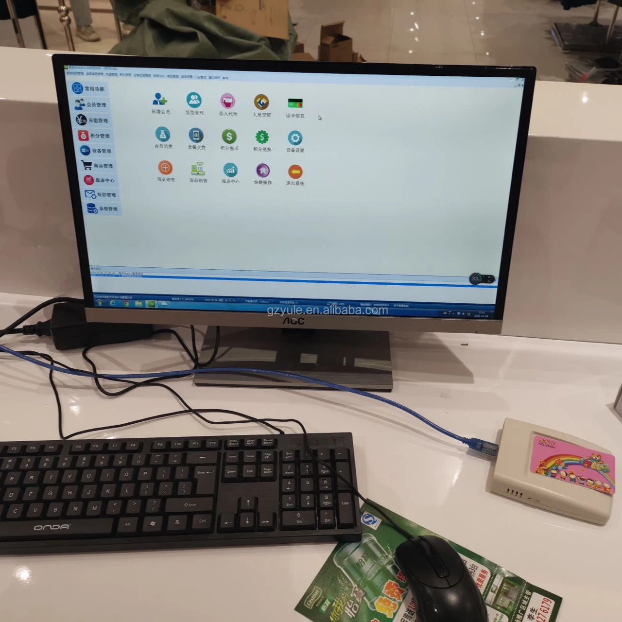 Wifi Rfid Card Management System for Game Center Redemption Card Reader for Game Center Tap Arcade Game Center Management System