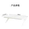 30*12.5 rounded edge with holes, white