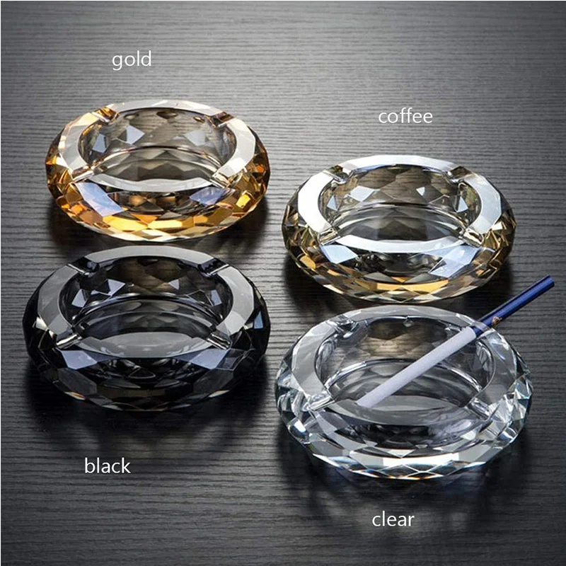 С украшением в виде кристаллов для пепельница стеклянная пепельница для сигарет