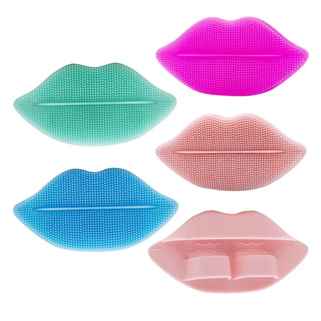 Soft exfoliate scrubber brush mini face skin cleanser reusable silicone face cleanser brush