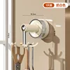 Six-claw rotating suction cup hook - milky white