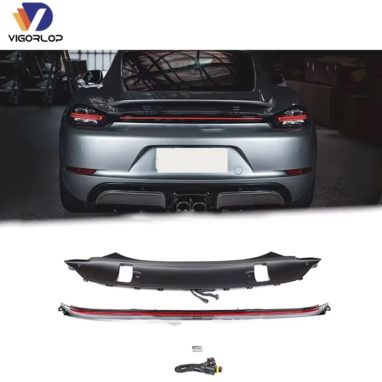 Upgrade Clear OR Red Lens 6V Rear Tail Light 997 LED Tail Lights For Porsche 718 982 Cayman Boxster