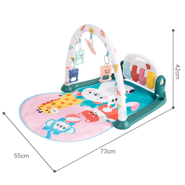 Tummy Time Mat Activity Center Jouet With Mirror for Baby Toys 3-6