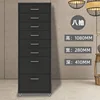 Eight-draw piano black