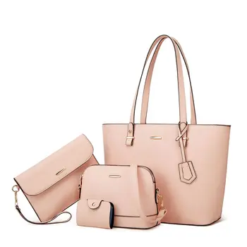 Four-pieces Set Simple Bags Fashion Leather Women's bag Popular New One-shoulder Crossbody Bag