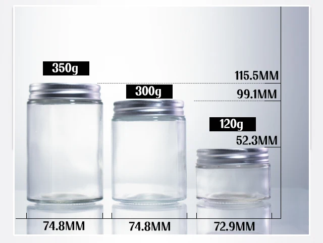 4oz 8oz 16oz Clear Amber Straight Side Glass Jar with Lid| Alibaba.com